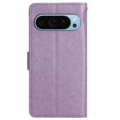For Google Pixel 9 / Pixel 9 Pro Case Butterfly Pattern PU Leather Wallet Phone Cover