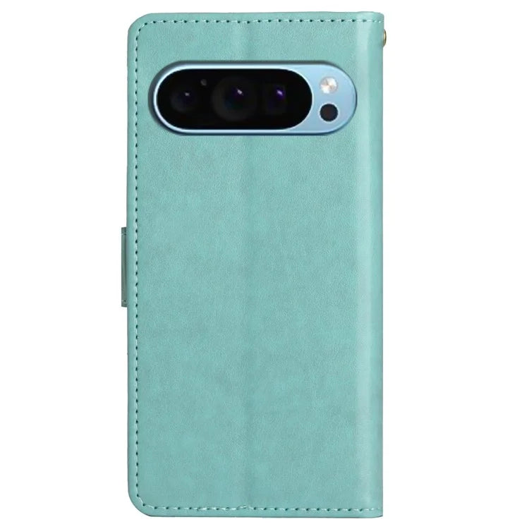 For Google Pixel 9 / Pixel 9 Pro Case Butterfly Pattern PU Leather Wallet Phone Cover
