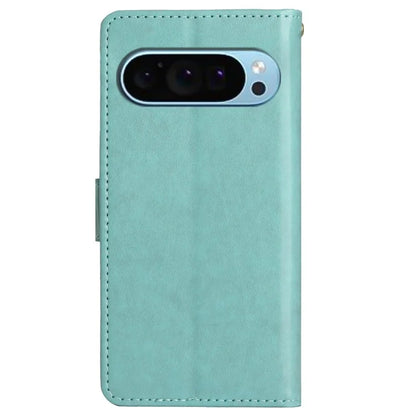 For Google Pixel 9 / Pixel 9 Pro Case Butterfly Pattern PU Leather Wallet Phone Cover