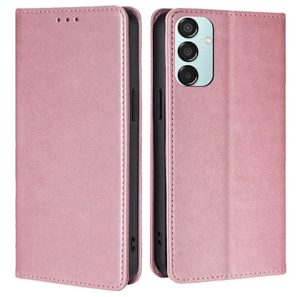 For Samsung Galaxy M15 5G Case PU Leather Calf Texture Phone Wallet Cover
