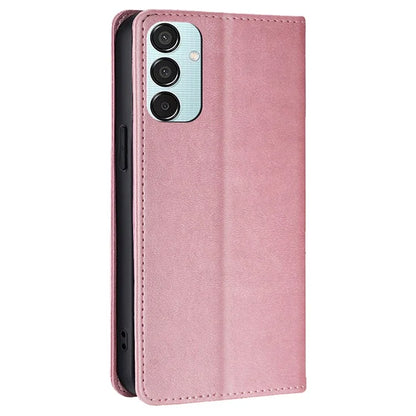 For Samsung Galaxy M15 5G Case PU Leather Calf Texture Phone Wallet Cover