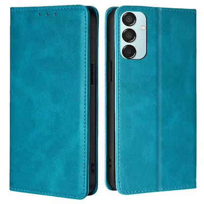 For Samsung Galaxy M15 5G Case PU Leather Calf Texture Phone Wallet Cover