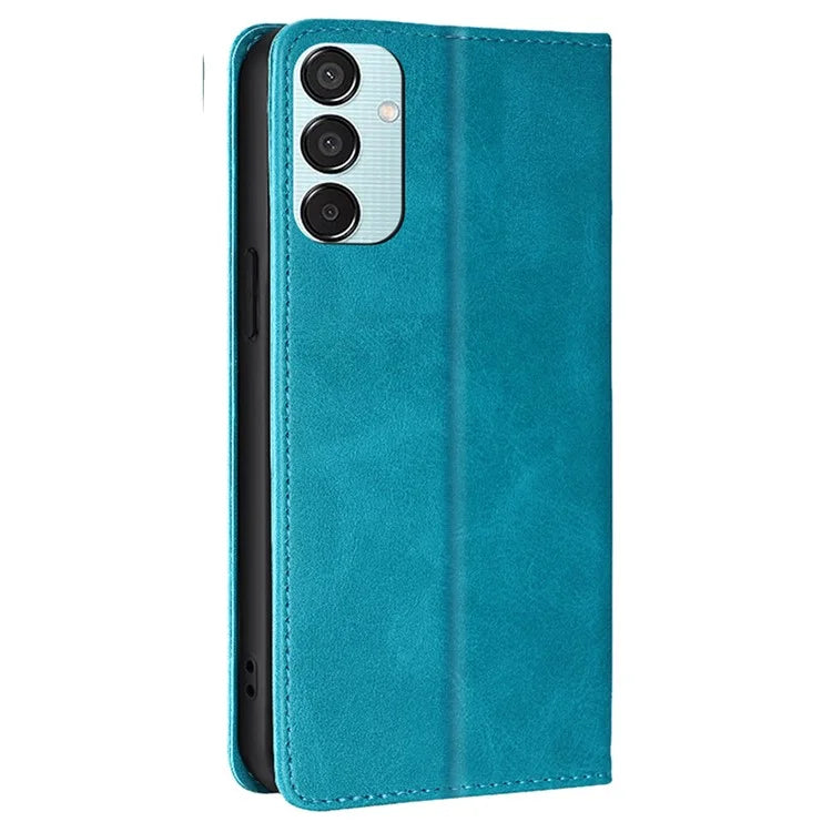 For Samsung Galaxy M15 5G Case PU Leather Calf Texture Phone Wallet Cover