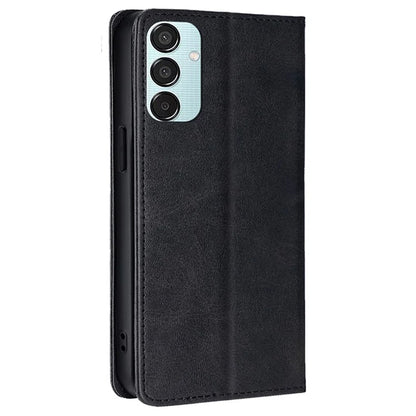 For Samsung Galaxy M15 5G Case PU Leather Calf Texture Phone Wallet Cover
