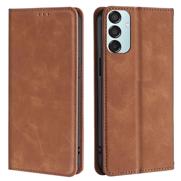 For Samsung Galaxy M15 5G Case Anti-drop Stand Card Holder PU Leather Phone Cover