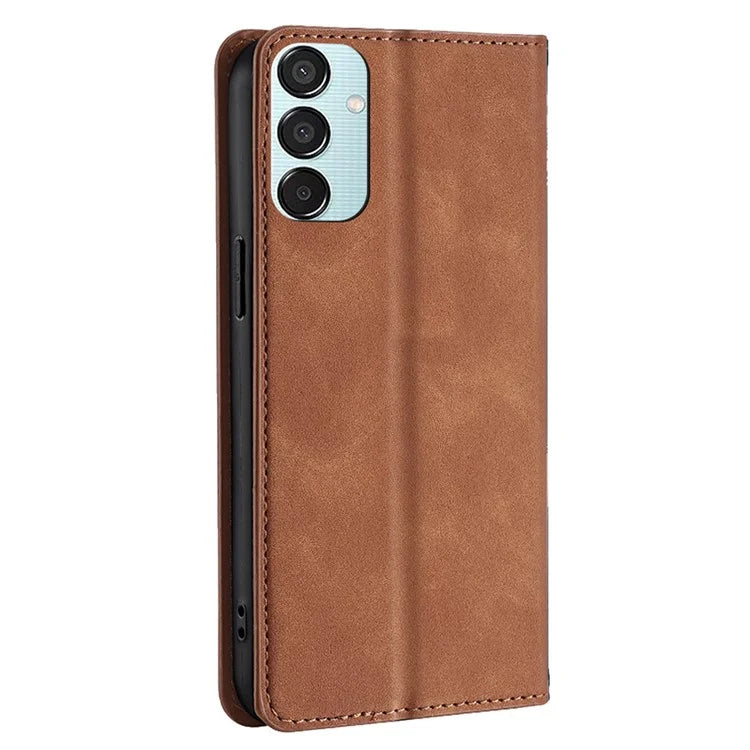 For Samsung Galaxy M15 5G Case Anti-drop Stand Card Holder PU Leather Phone Cover