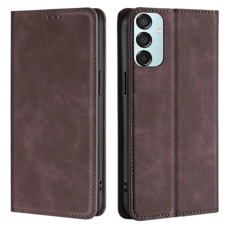 For Samsung Galaxy M15 5G Case Anti-drop Stand Card Holder PU Leather Phone Cover