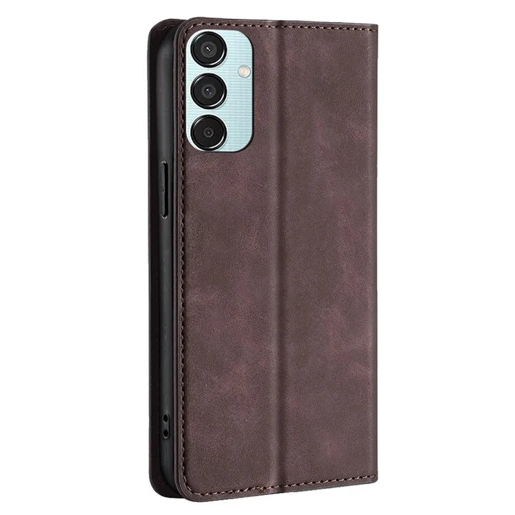 For Samsung Galaxy M15 5G Case Anti-drop Stand Card Holder PU Leather Phone Cover