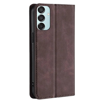 For Samsung Galaxy M15 5G Case Anti-drop Stand Card Holder PU Leather Phone Cover