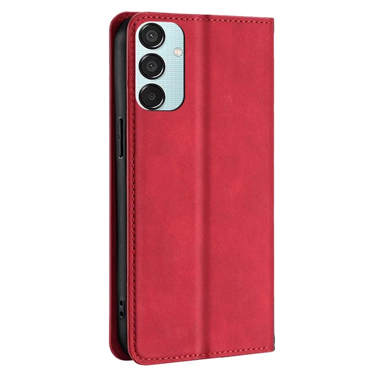 For Samsung Galaxy M15 5G Case Anti-drop Stand Card Holder PU Leather Phone Cover