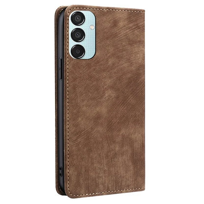 For Samsung Galaxy M15 5G Folio Flip Case RFID Blocking Card Holder Phone Cover
