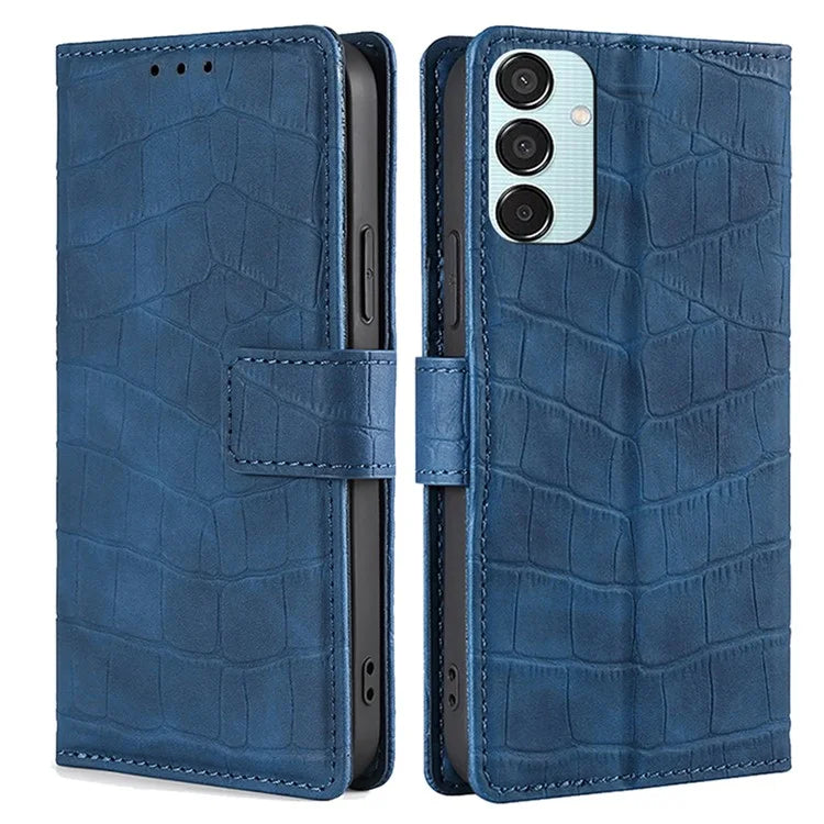 For Samsung Galaxy M15 5G Case Crocodile Texture Leather Wallet Phone Cover