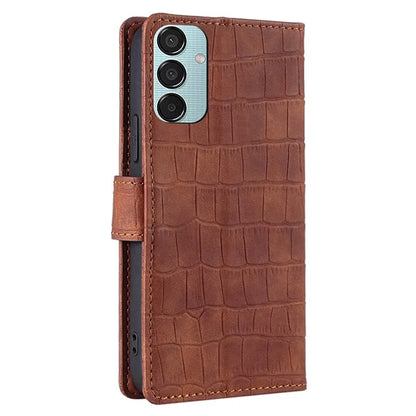 For Samsung Galaxy M15 5G Case Crocodile Texture Leather Wallet Phone Cover