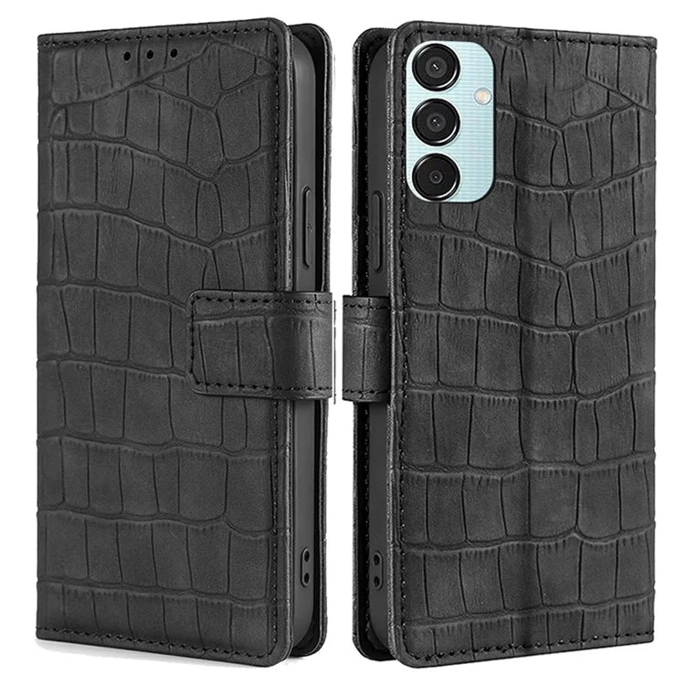 For Samsung Galaxy M15 5G Case Crocodile Texture Leather Wallet Phone Cover