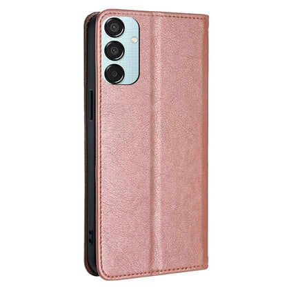 For Samsung Galaxy M15 5G Magnetic Closure Wallet Case Leather Phone Cover
