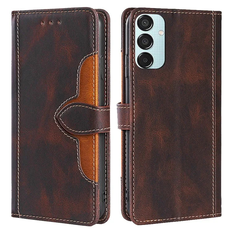 For Samsung Galaxy M15 5G Cover PU Leather Stand Wallet Shockproof Phone Case
