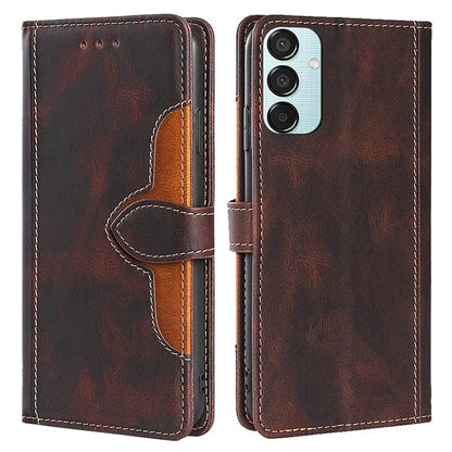 For Samsung Galaxy M15 5G Cover PU Leather Stand Wallet Shockproof Phone Case