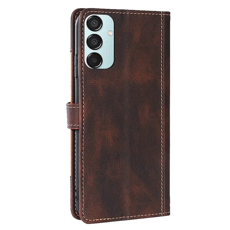For Samsung Galaxy M15 5G Cover PU Leather Stand Wallet Shockproof Phone Case