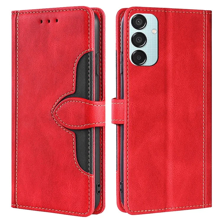 For Samsung Galaxy M15 5G Cover PU Leather Stand Wallet Shockproof Phone Case