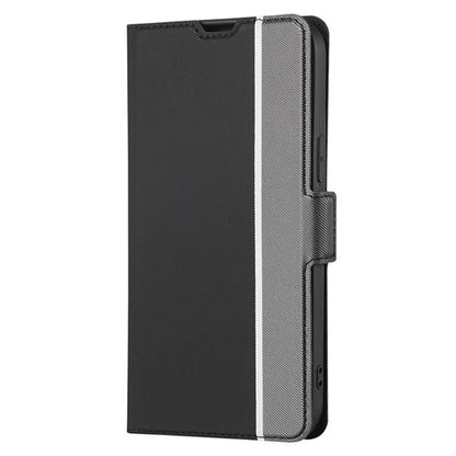 For Samsung Galaxy M15 5G Case PU Leather Phone Shell Twill Texture Card Slots Cover