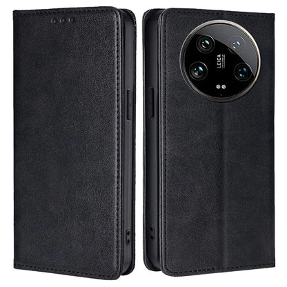 For Xiaomi 14 Ultra Case Calf Texture PU Leather Wallet Phone Cover