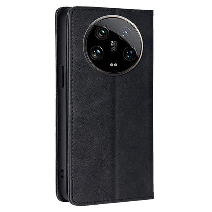 For Xiaomi 14 Ultra Case Calf Texture PU Leather Wallet Phone Cover