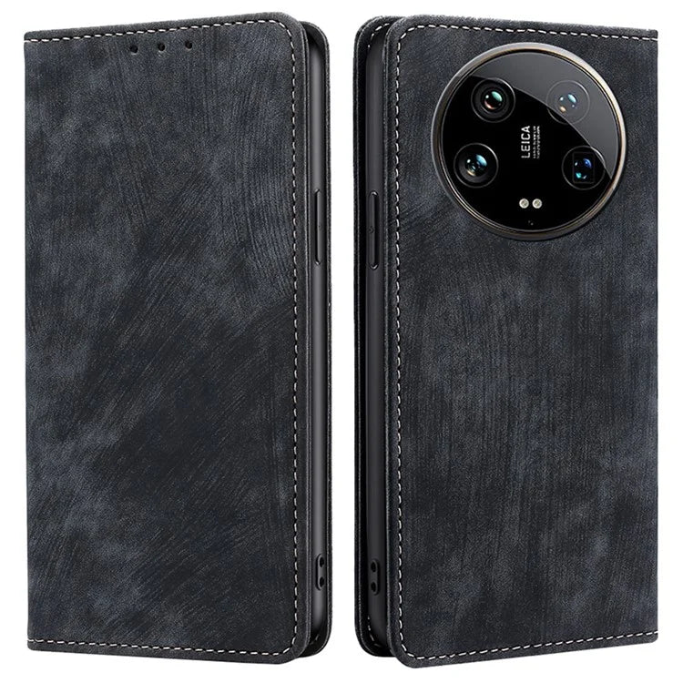 For Xiaomi 14 Ultra Case RFID Blocking PU Leather Wallet Flip Phone Cover