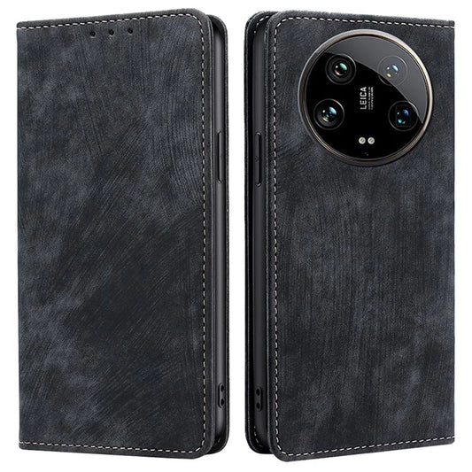 For Xiaomi 14 Ultra Case RFID Blocking PU Leather Wallet Flip Phone Cover