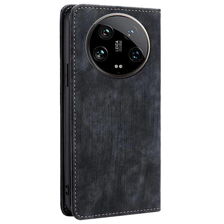 For Xiaomi 14 Ultra Case RFID Blocking PU Leather Wallet Flip Phone Cover