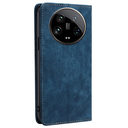 For Xiaomi 14 Ultra Case RFID Blocking PU Leather Wallet Flip Phone Cover