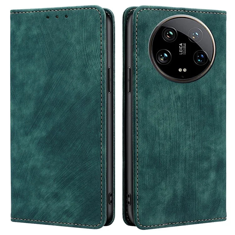 For Xiaomi 14 Ultra Case RFID Blocking PU Leather Wallet Flip Phone Cover
