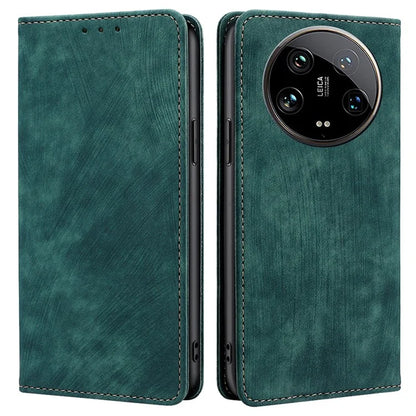 For Xiaomi 14 Ultra Case RFID Blocking PU Leather Wallet Flip Phone Cover