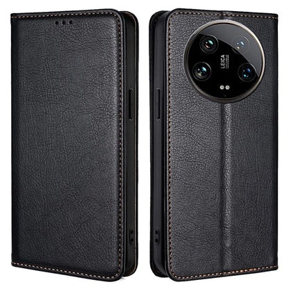For Xiaomi 14 Ultra Case PU Leather Wallet Cover Magnetic Closing Phone Shell