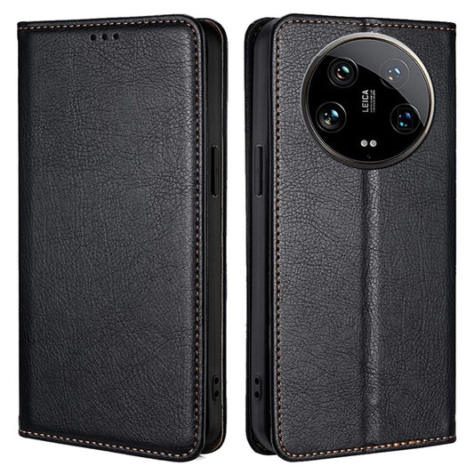 For Xiaomi 14 Ultra Case PU Leather Wallet Cover Magnetic Closing Phone Shell