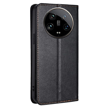 For Xiaomi 14 Ultra Case PU Leather Wallet Cover Magnetic Closing Phone Shell