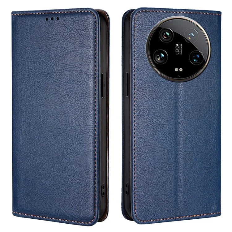 For Xiaomi 14 Ultra Case PU Leather Wallet Cover Magnetic Closing Phone Shell