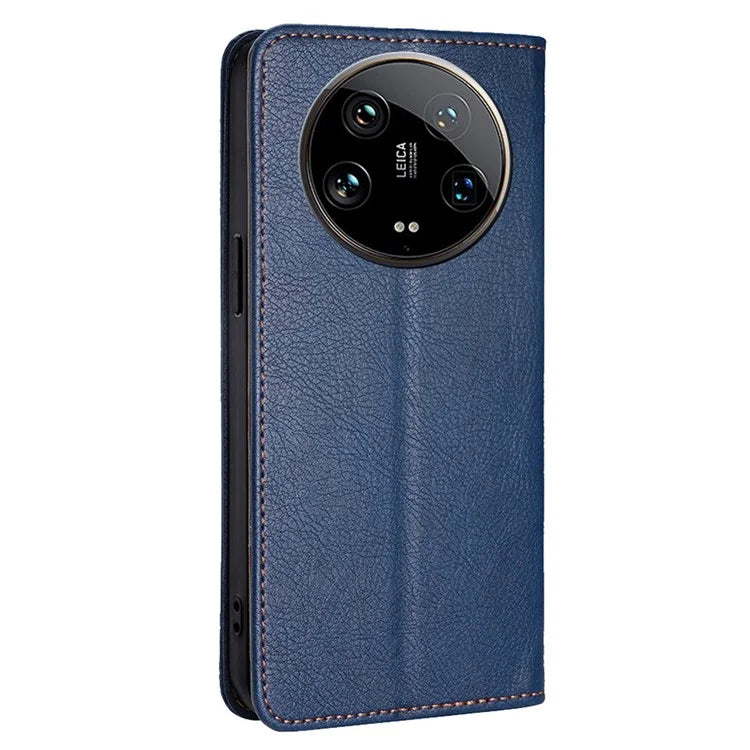 For Xiaomi 14 Ultra Case PU Leather Wallet Cover Magnetic Closing Phone Shell