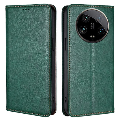 For Xiaomi 14 Ultra Case PU Leather Wallet Cover Magnetic Closing Phone Shell