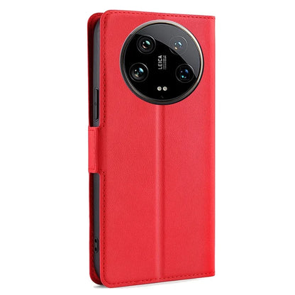 For Xiaomi 14 Ultra Case PU Leather Cover Side Magnetic Clasp Design