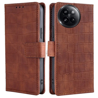 For Xiaomi Civi 4 Pro 5G / 14 Civi 5G Magnetic Phone Case Crocodile Texture Leather Cover