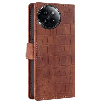 For Xiaomi Civi 4 Pro 5G / 14 Civi 5G Magnetic Phone Case Crocodile Texture Leather Cover