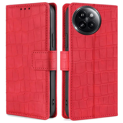 For Xiaomi Civi 4 Pro 5G / 14 Civi 5G Magnetic Phone Case Crocodile Texture Leather Cover