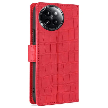 For Xiaomi Civi 4 Pro 5G / 14 Civi 5G Magnetic Phone Case Crocodile Texture Leather Cover