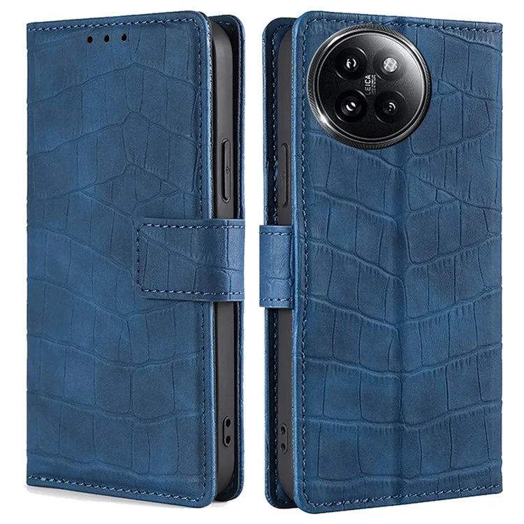 For Xiaomi Civi 4 Pro 5G / 14 Civi 5G Magnetic Phone Case Crocodile Texture Leather Cover