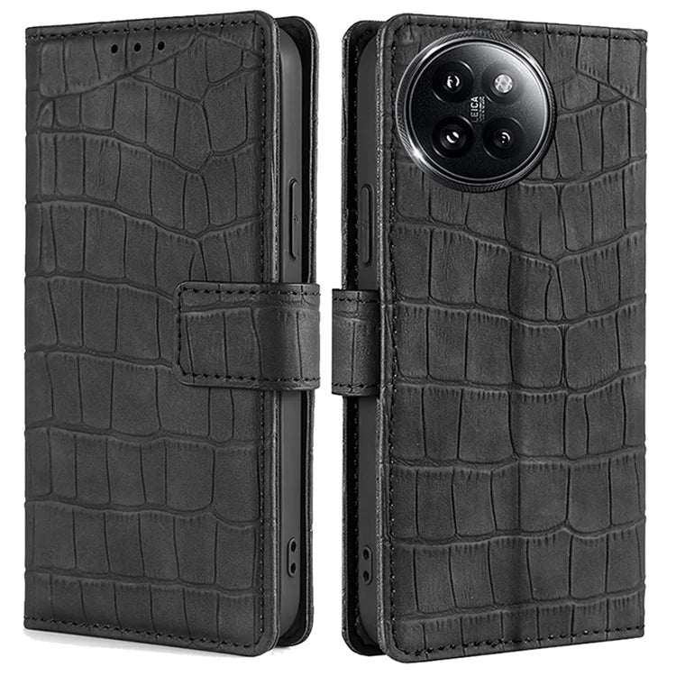 For Xiaomi Civi 4 Pro 5G / 14 Civi 5G Magnetic Phone Case Crocodile Texture Leather Cover