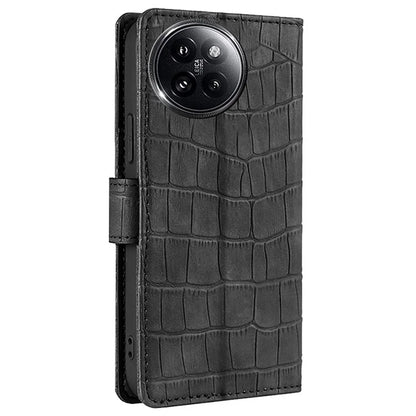 For Xiaomi Civi 4 Pro 5G / 14 Civi 5G Magnetic Phone Case Crocodile Texture Leather Cover