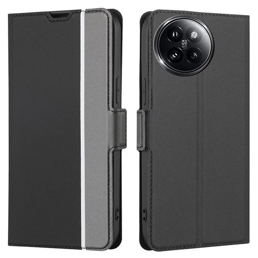 For Xiaomi Civi 4 Pro 5G / 14 Civi 5G Case Leather Twill Texture Card Slots Anti-Scratch Phone Cover