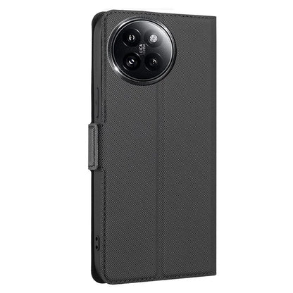 For Xiaomi Civi 4 Pro 5G / 14 Civi 5G Case Leather Twill Texture Card Slots Anti-Scratch Phone Cover