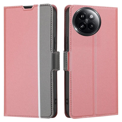 For Xiaomi Civi 4 Pro 5G / 14 Civi 5G Case Leather Twill Texture Card Slots Anti-Scratch Phone Cover