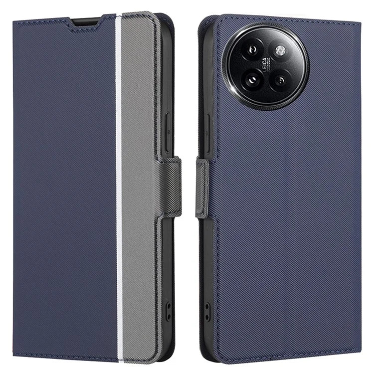 For Xiaomi Civi 4 Pro 5G / 14 Civi 5G Case Leather Twill Texture Card Slots Anti-Scratch Phone Cover